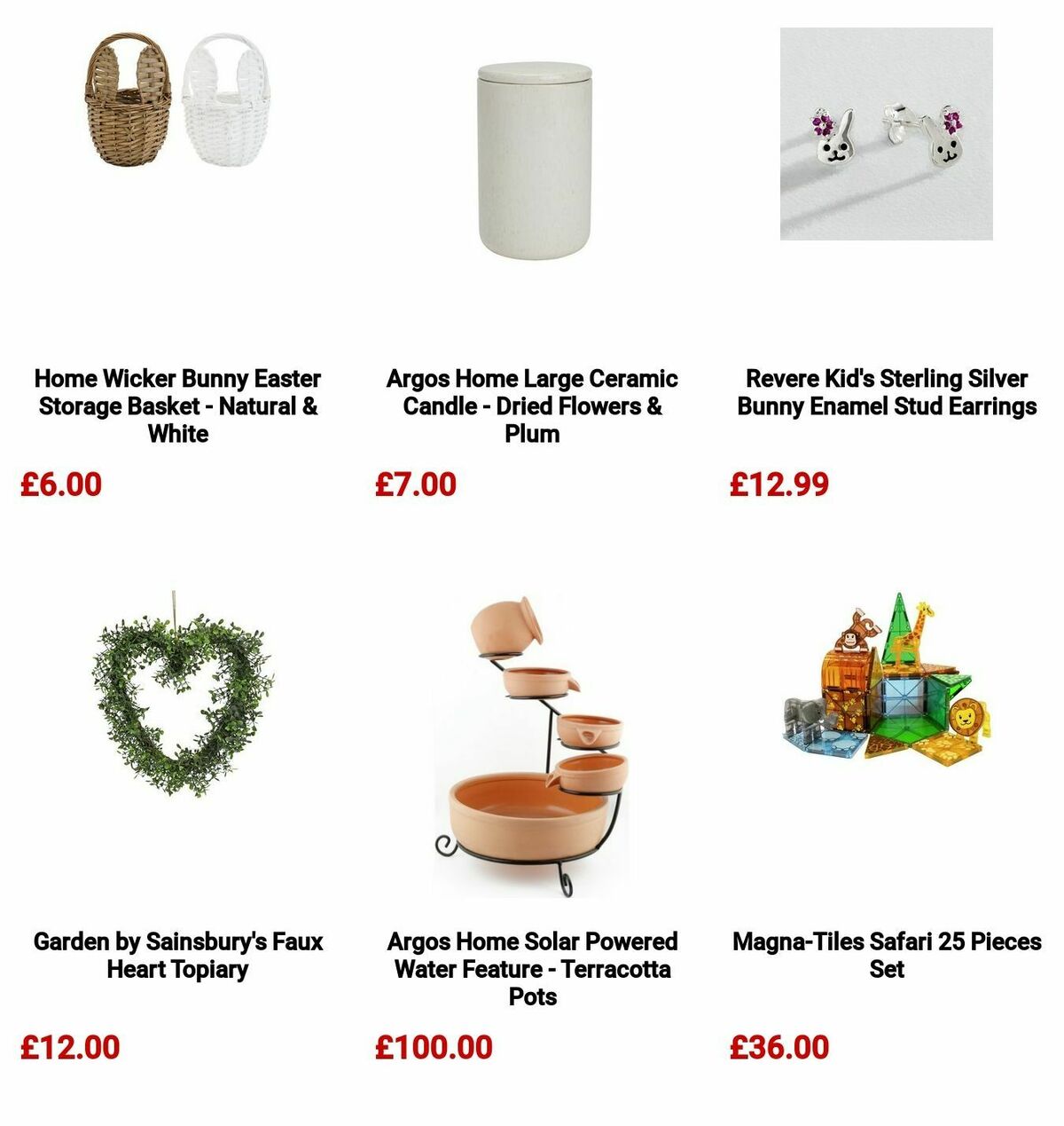 Argos Easter Offers from 11 March