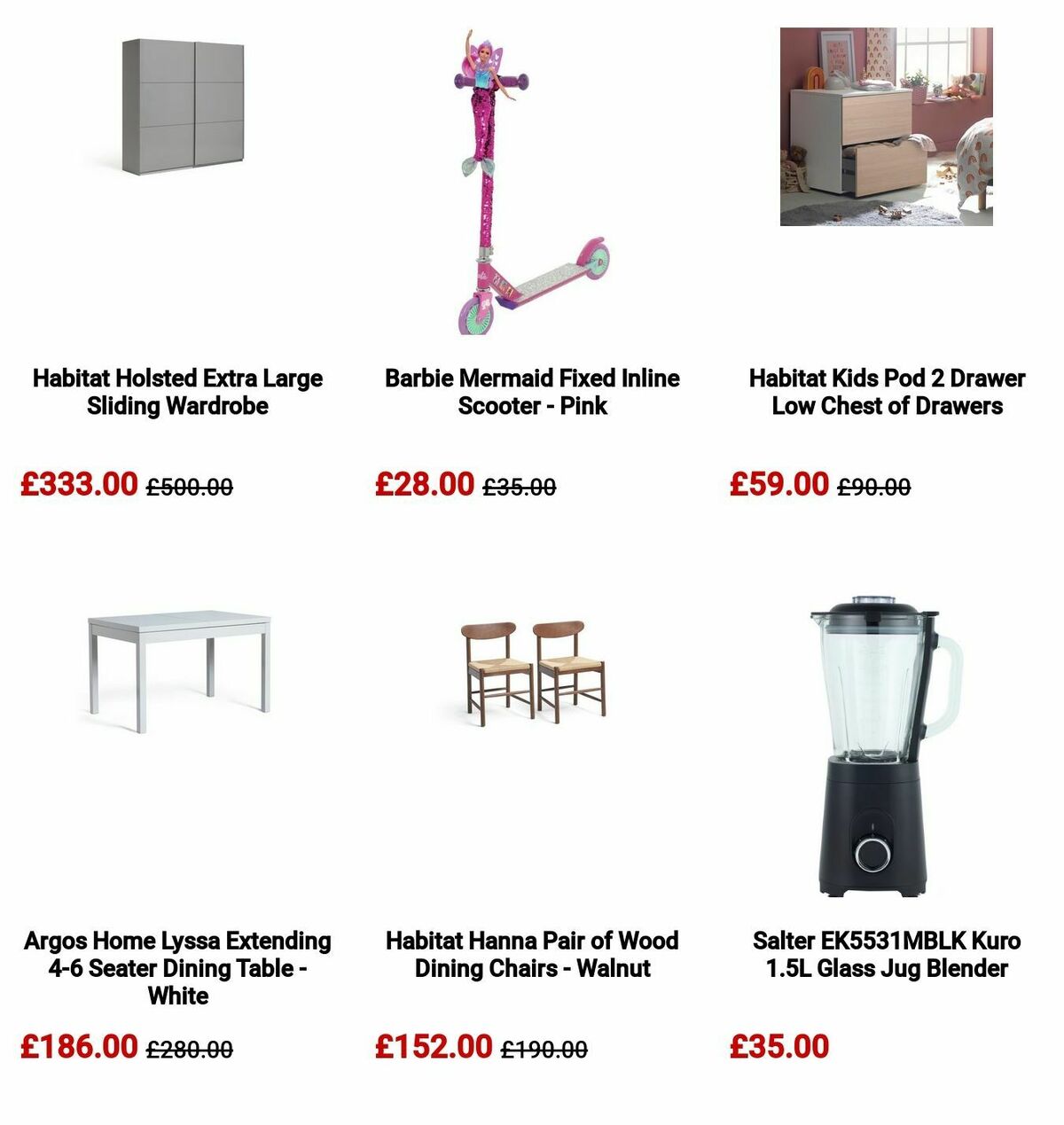 Argos Offers from 26 March