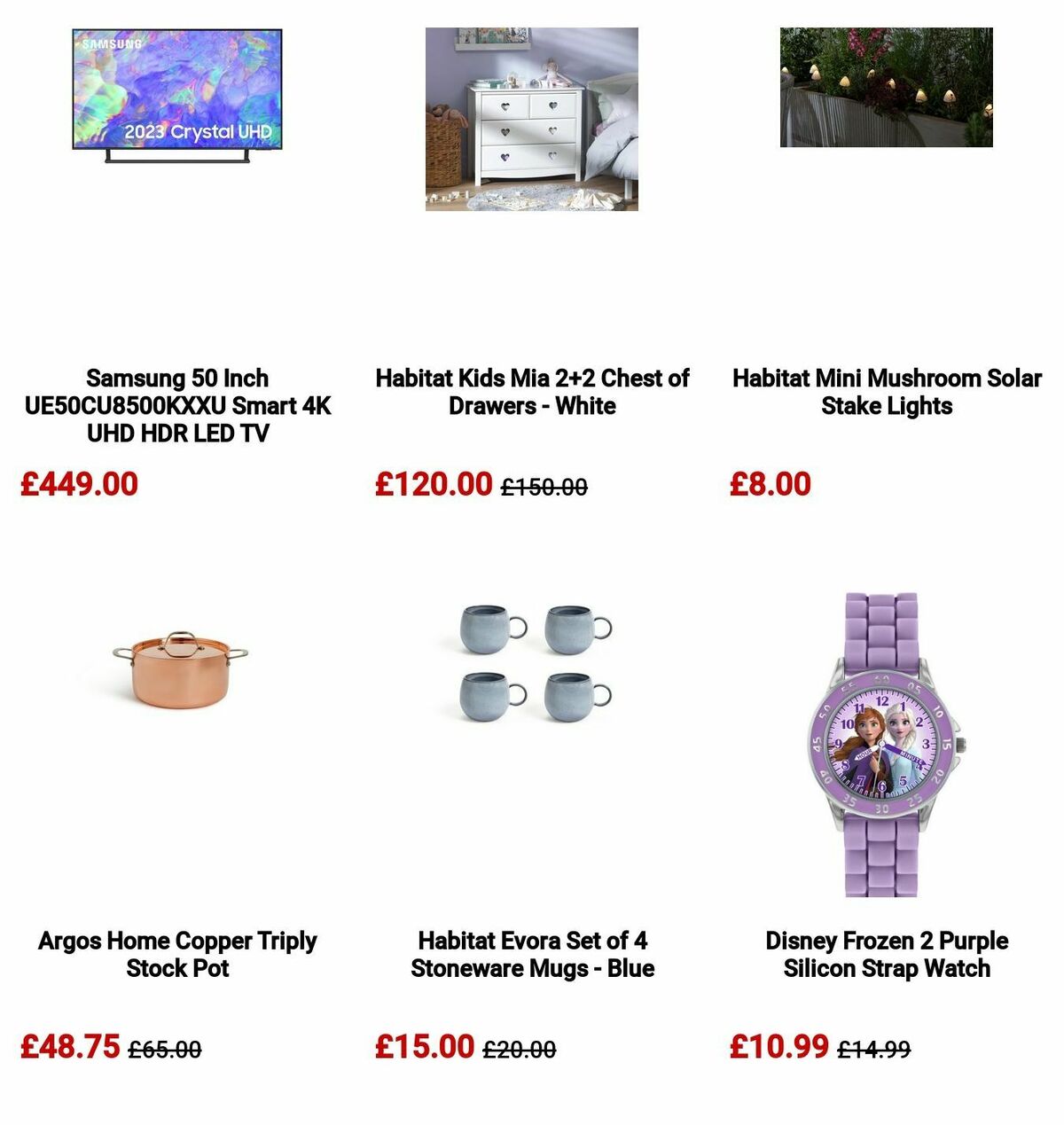 Argos Offers from 26 March