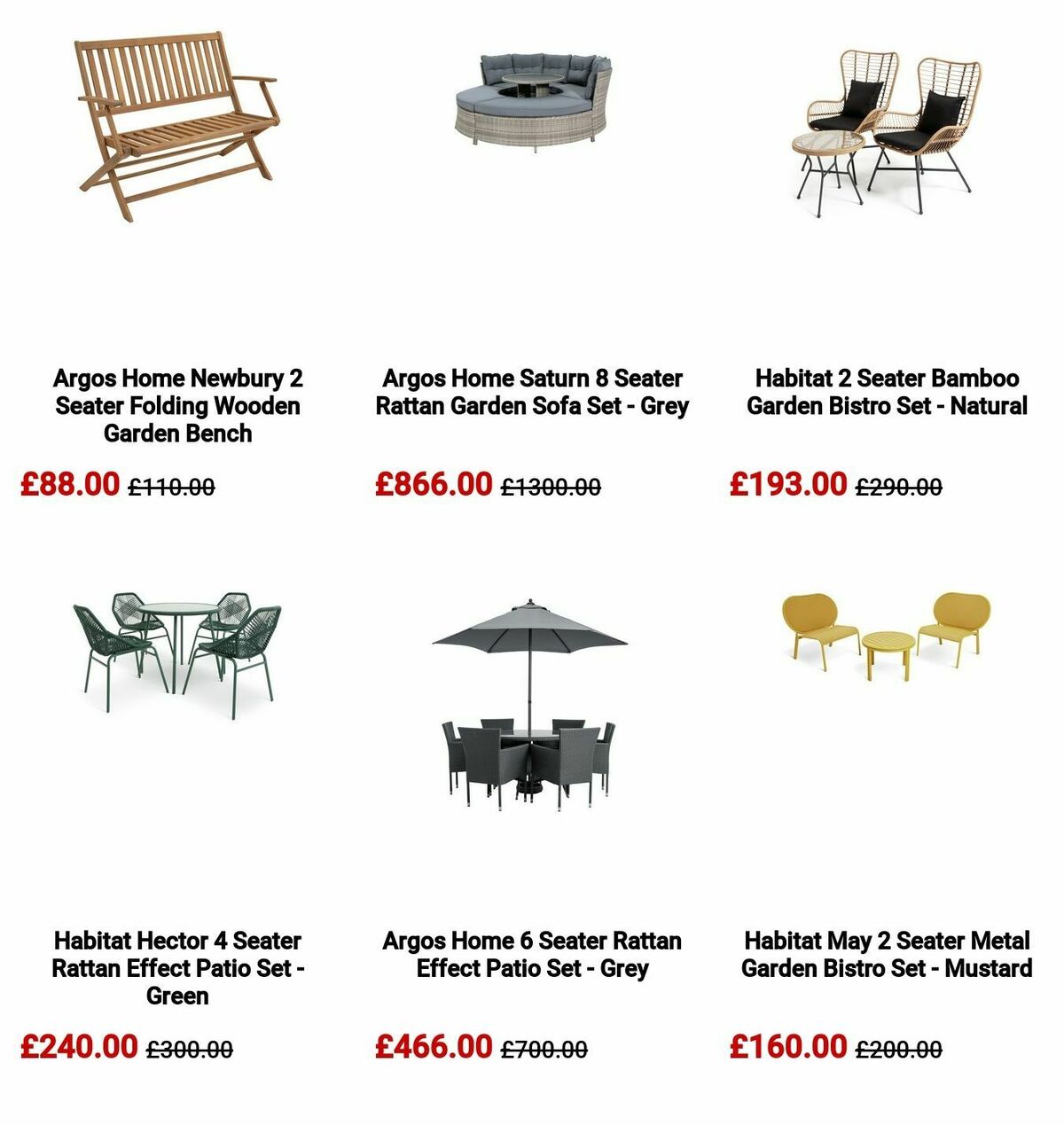 Argos Offers from 30 March