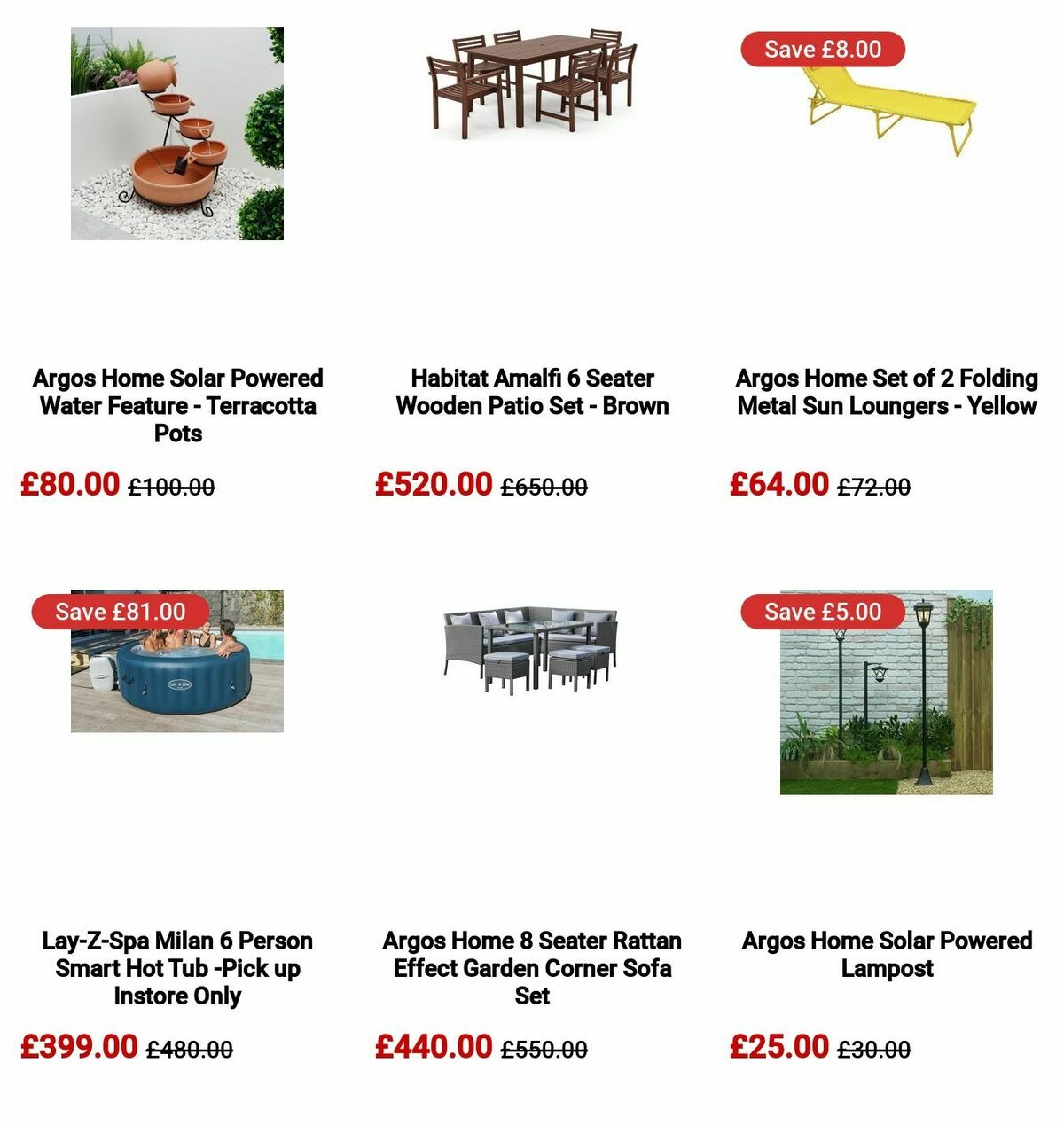 Argos Offers from 30 March