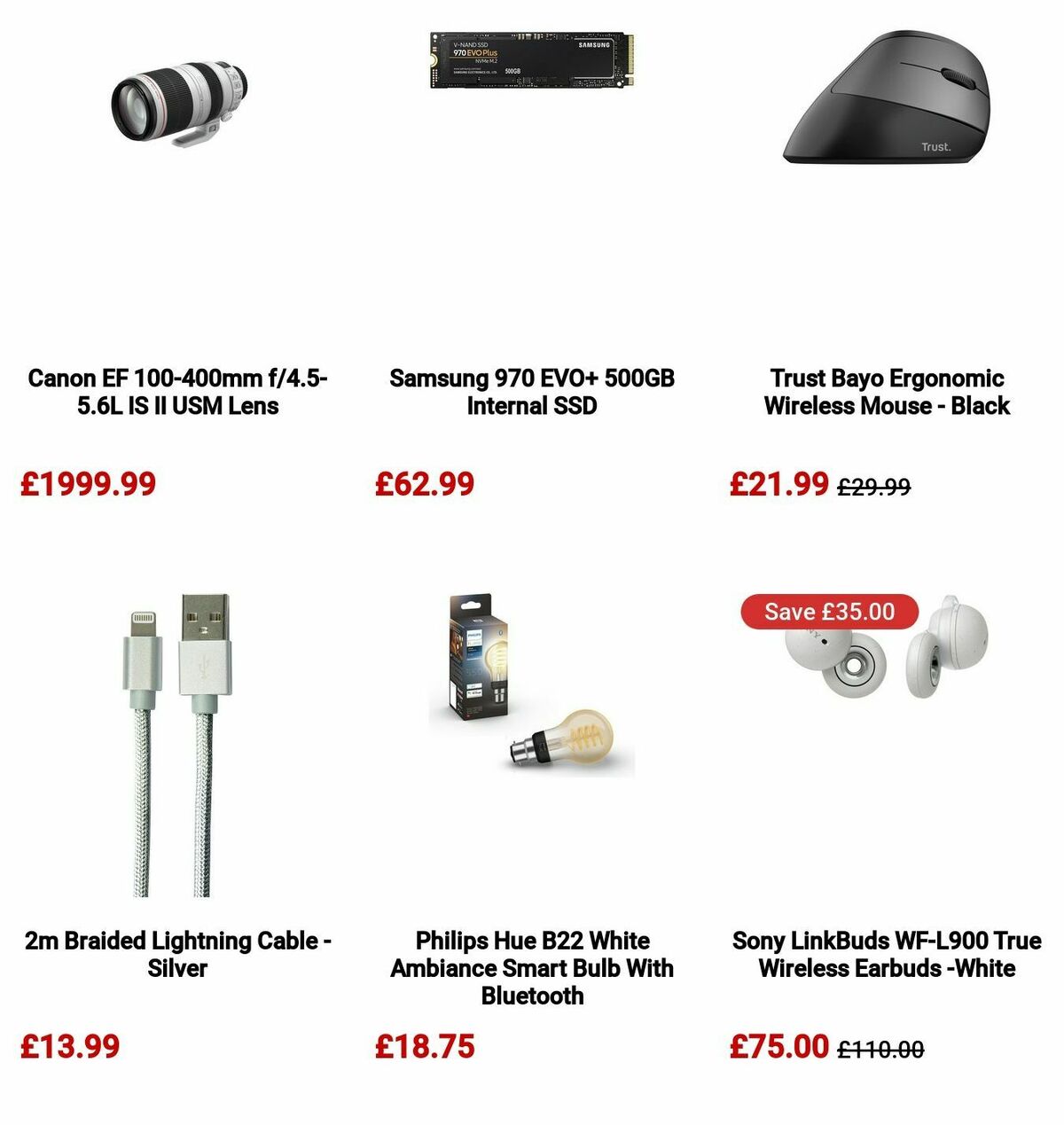 Argos Offers from 29 April