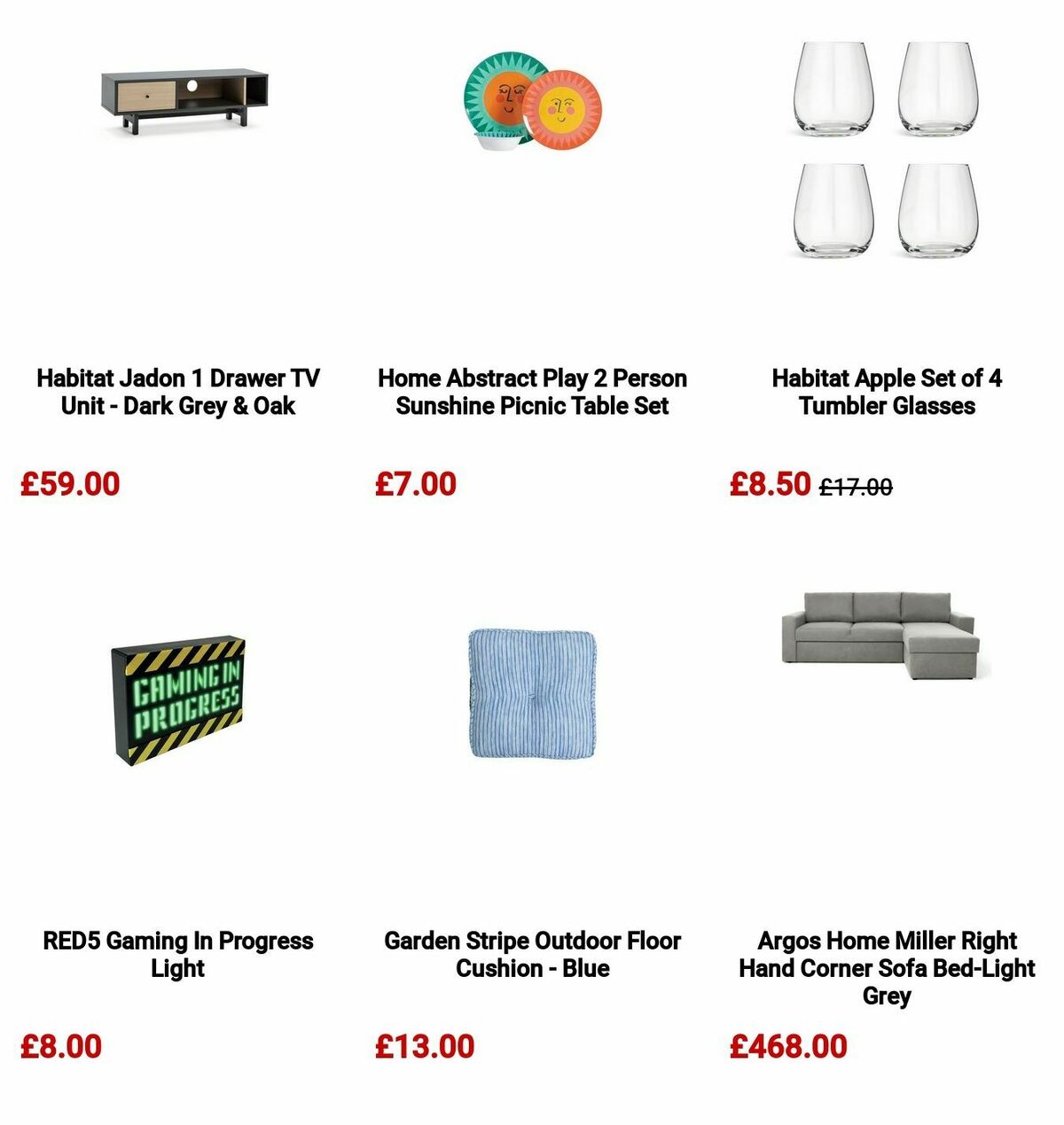 Argos Offers from 29 April