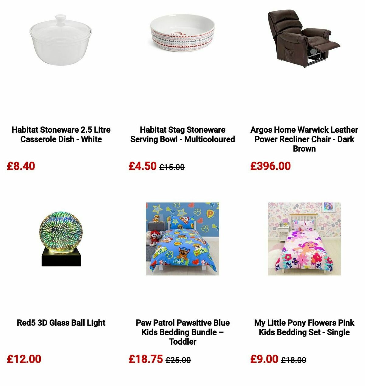 Argos Offers from 29 April