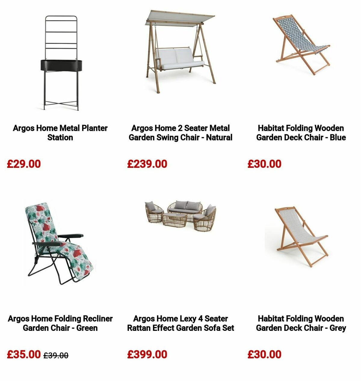 Argos Offers from 29 April