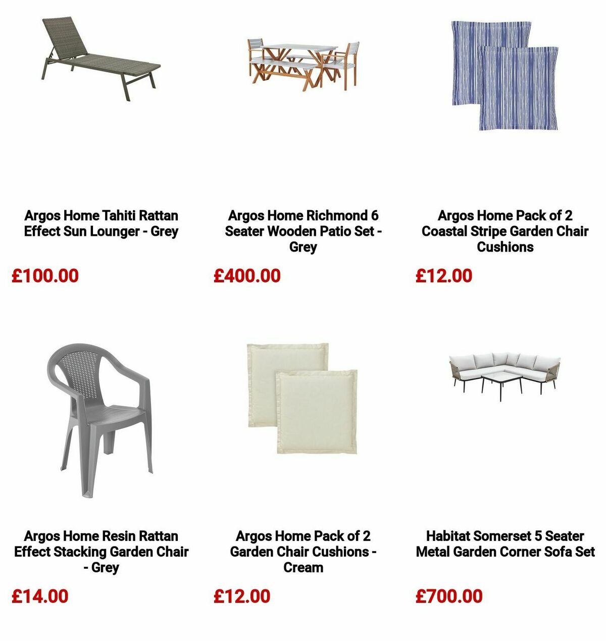 Argos Offers from 13 May