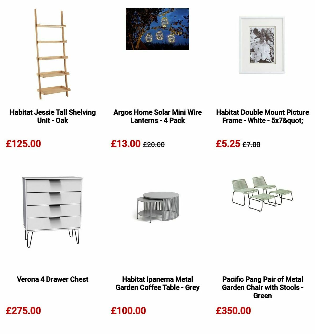 Argos Offers from 22 May