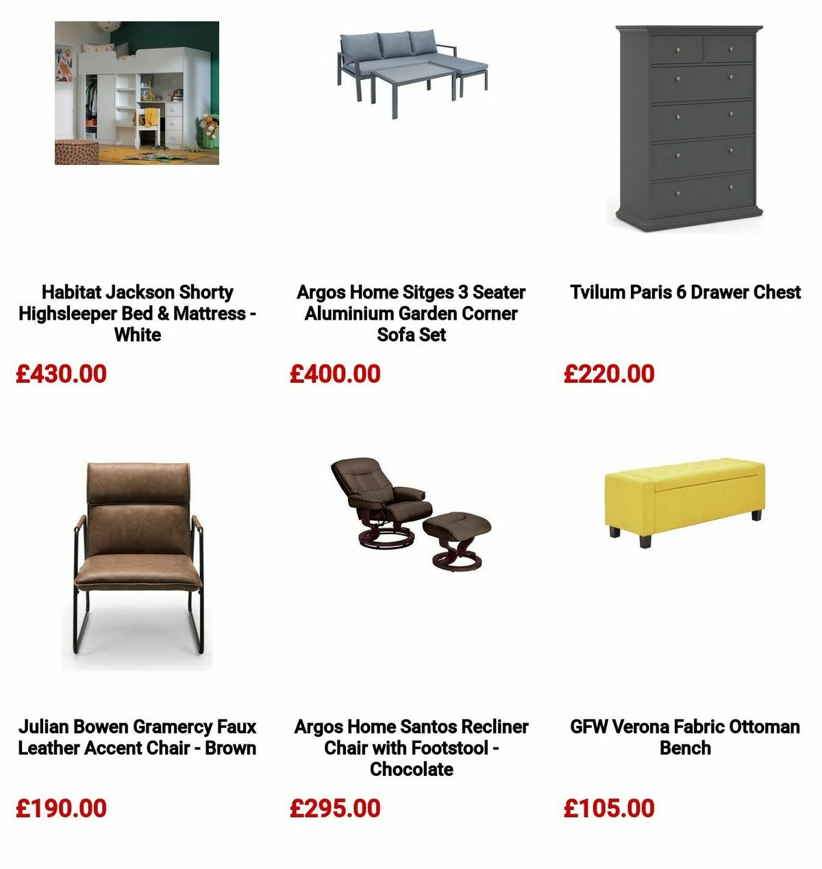 Argos Offers from 22 May