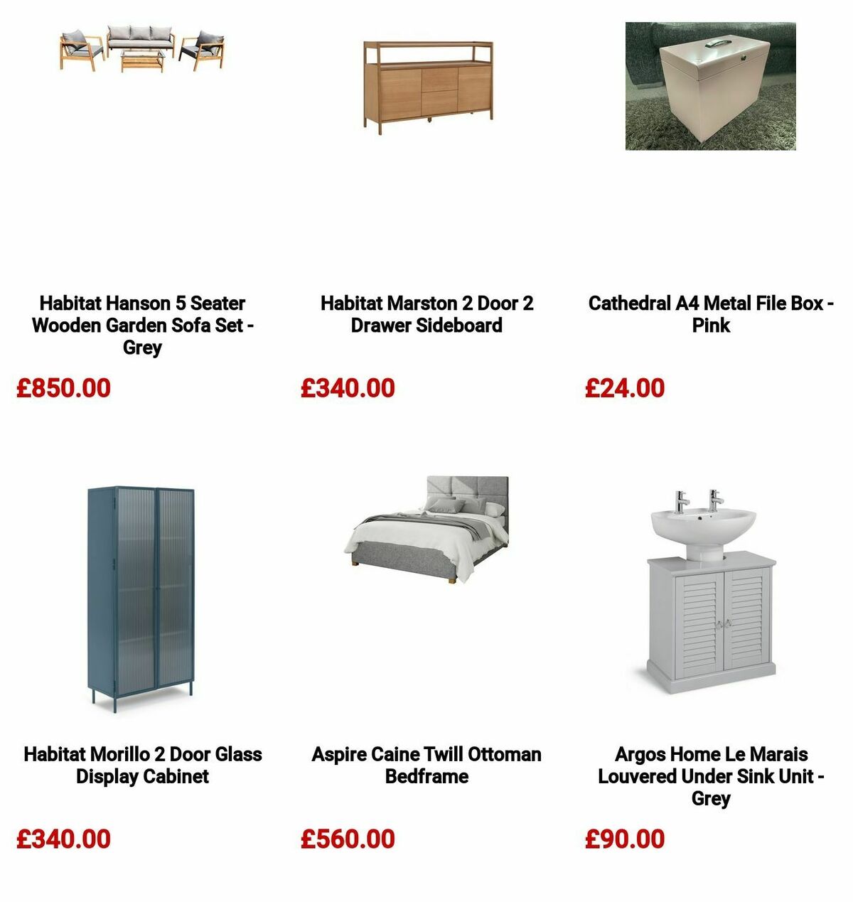 Argos Offers from 22 May