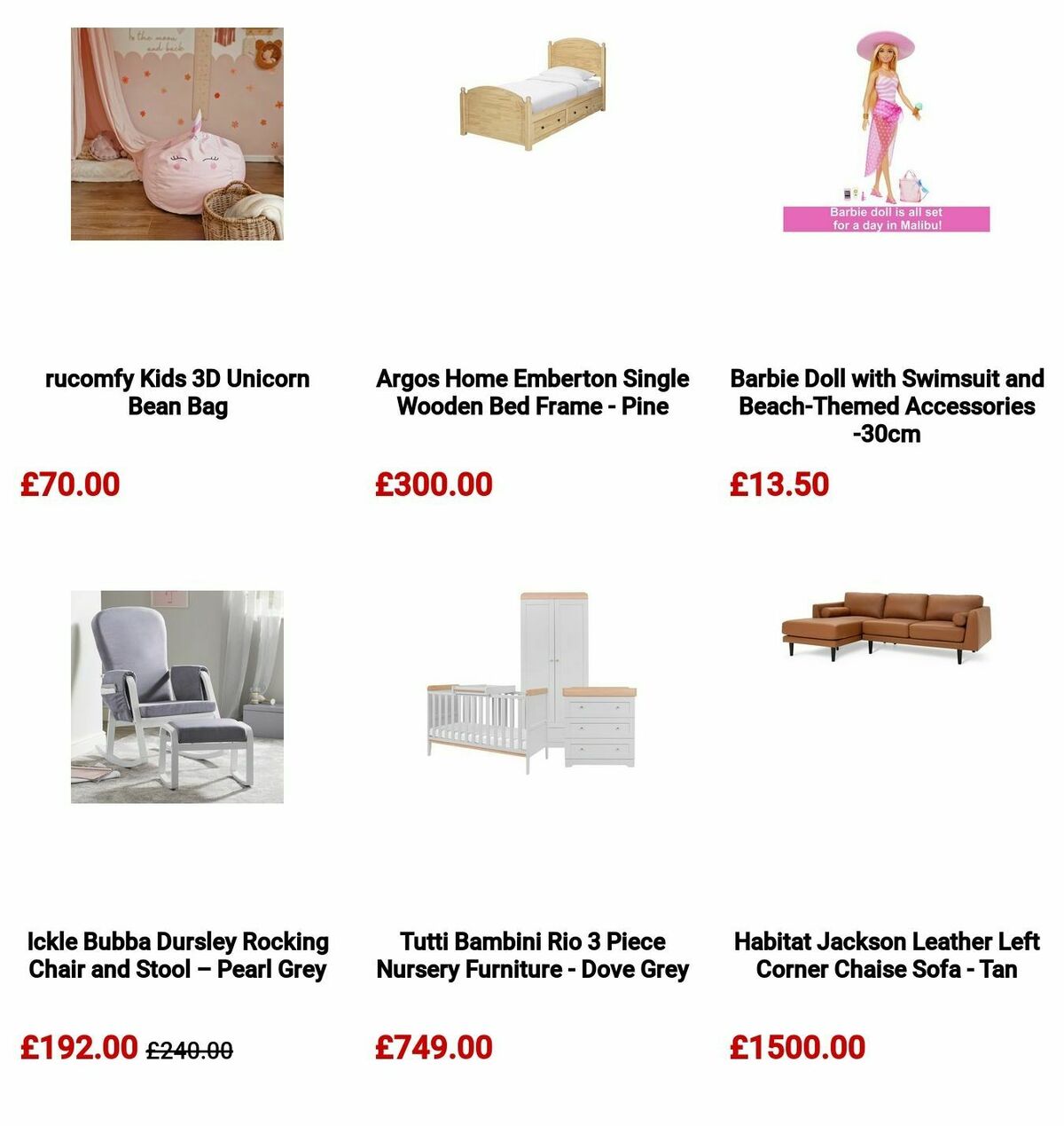 Argos Offers from 22 May