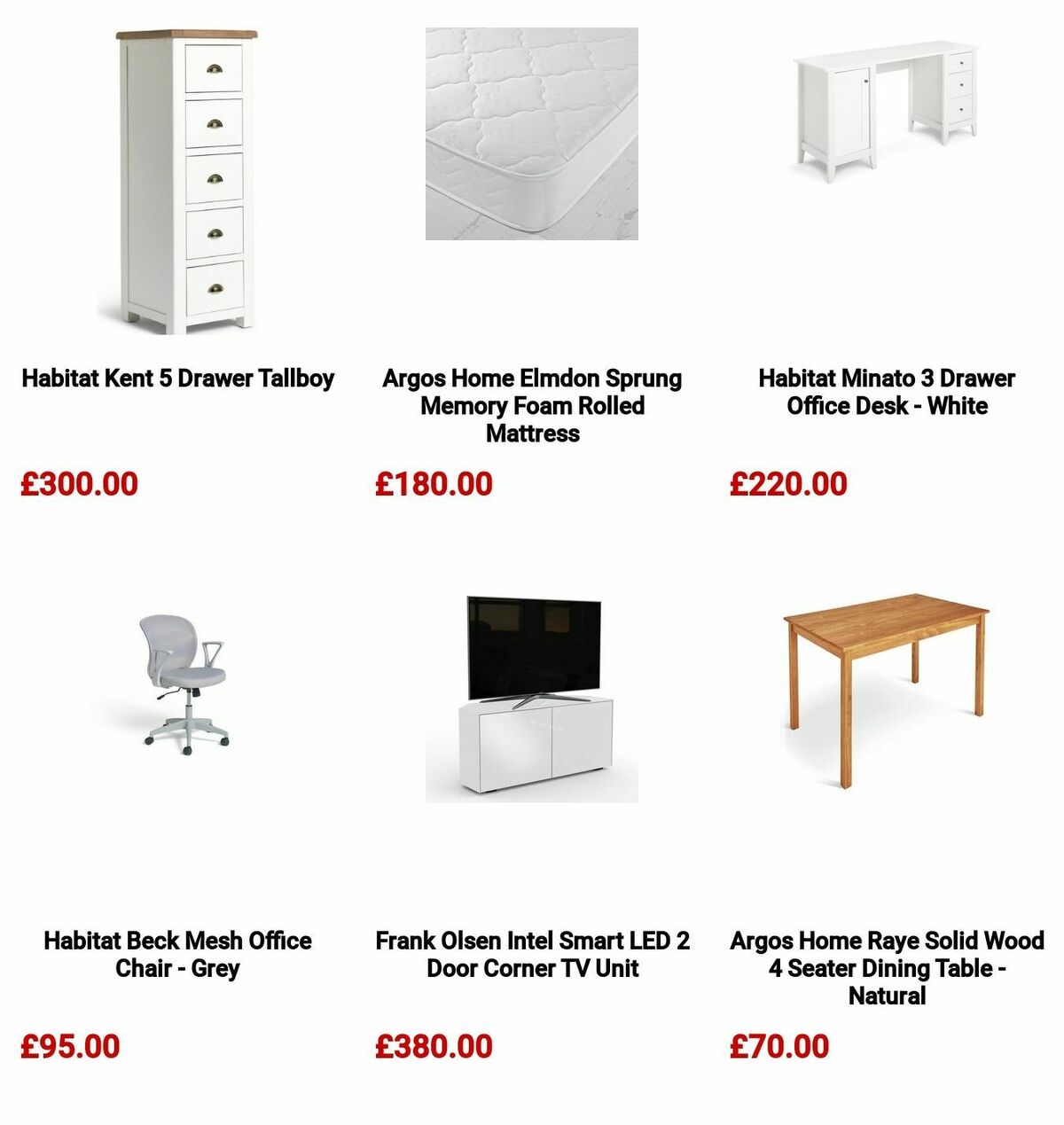 Argos Offers from 22 May