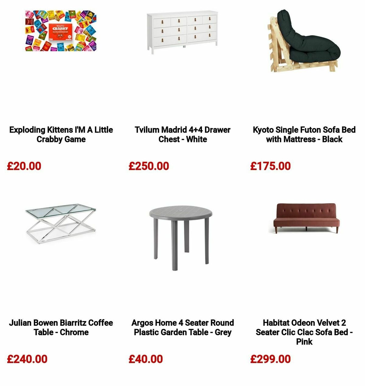 Argos Offers from 22 May