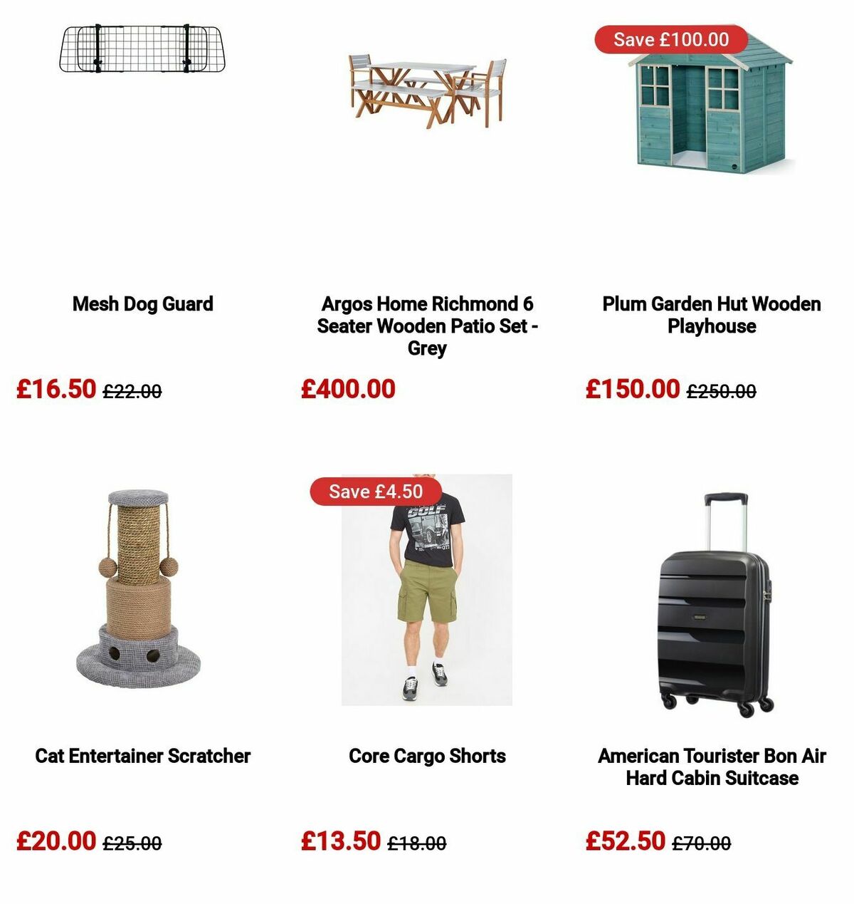 Argos Offers from 22 May