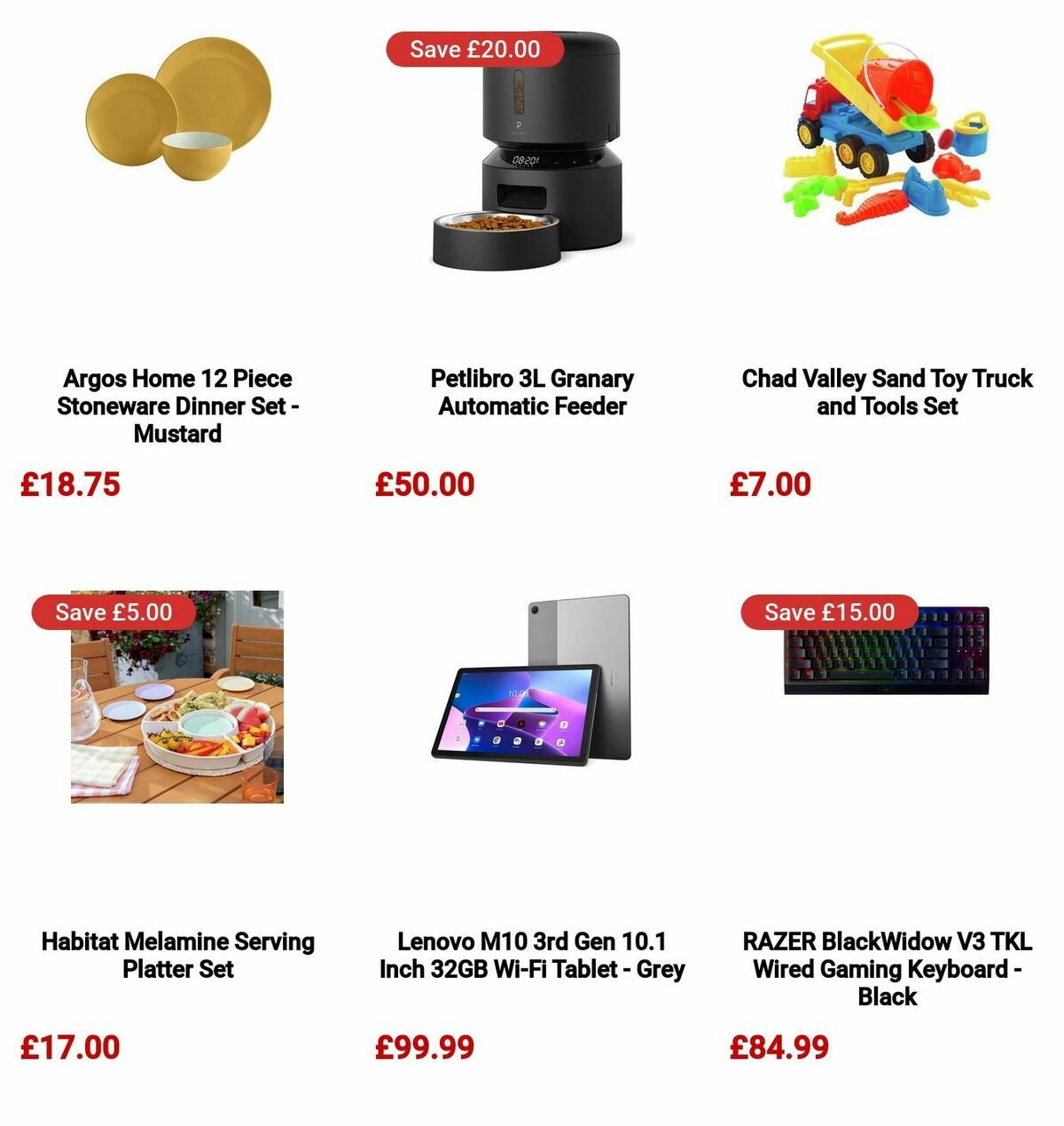 Argos Offers from 8 July