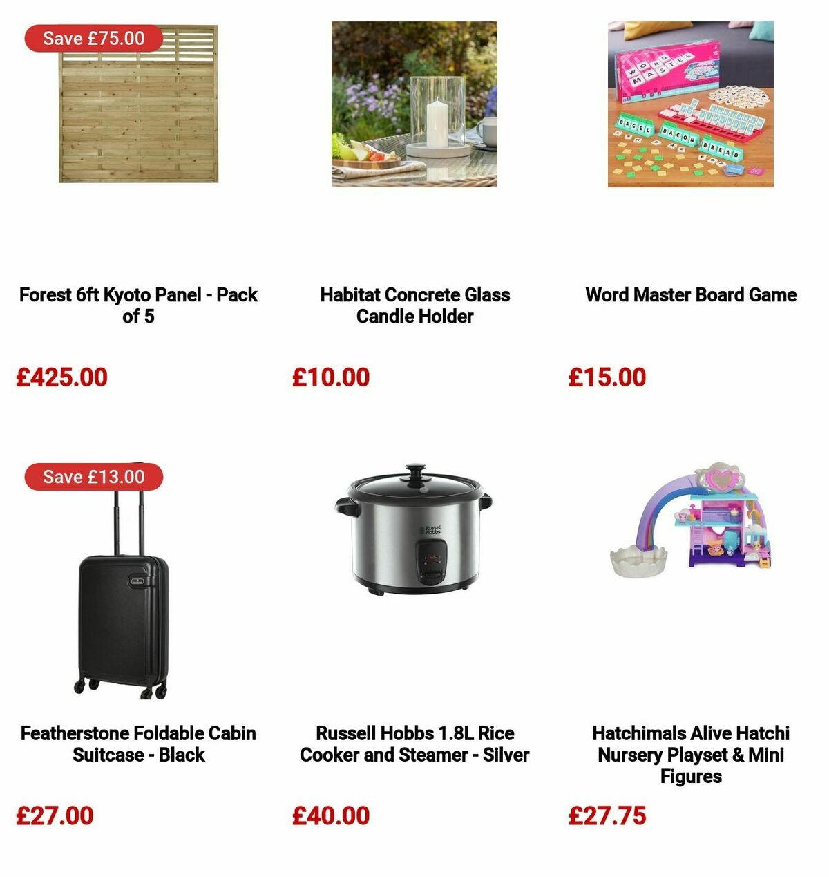 Argos Offers from 8 July