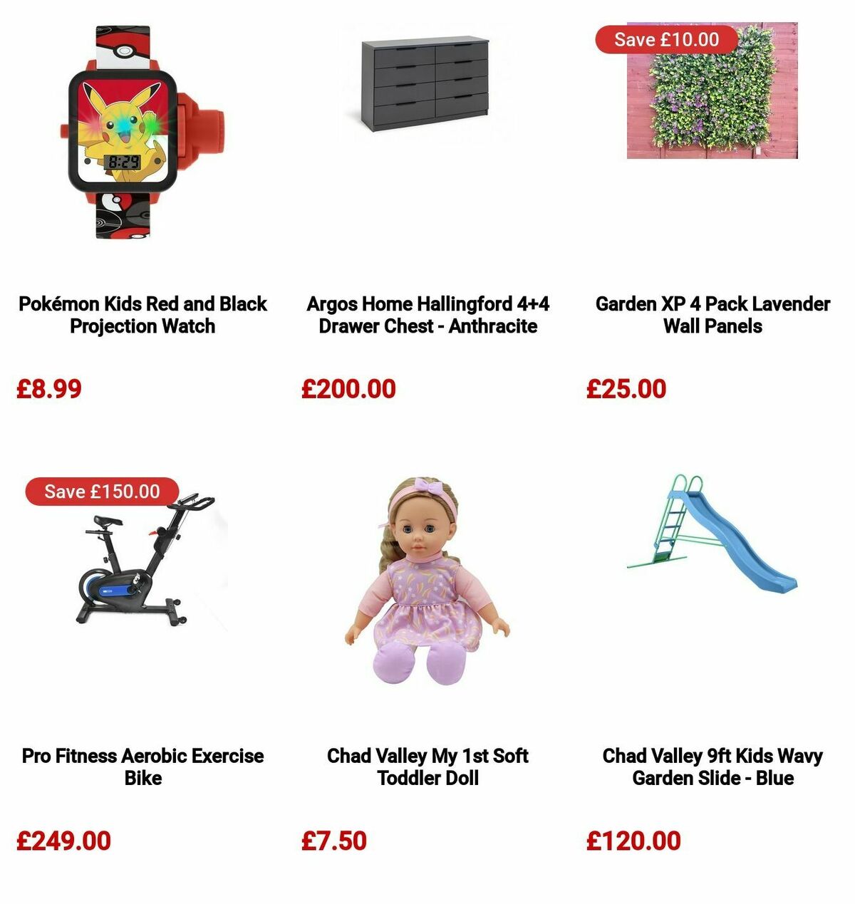 Argos Offers from 8 July