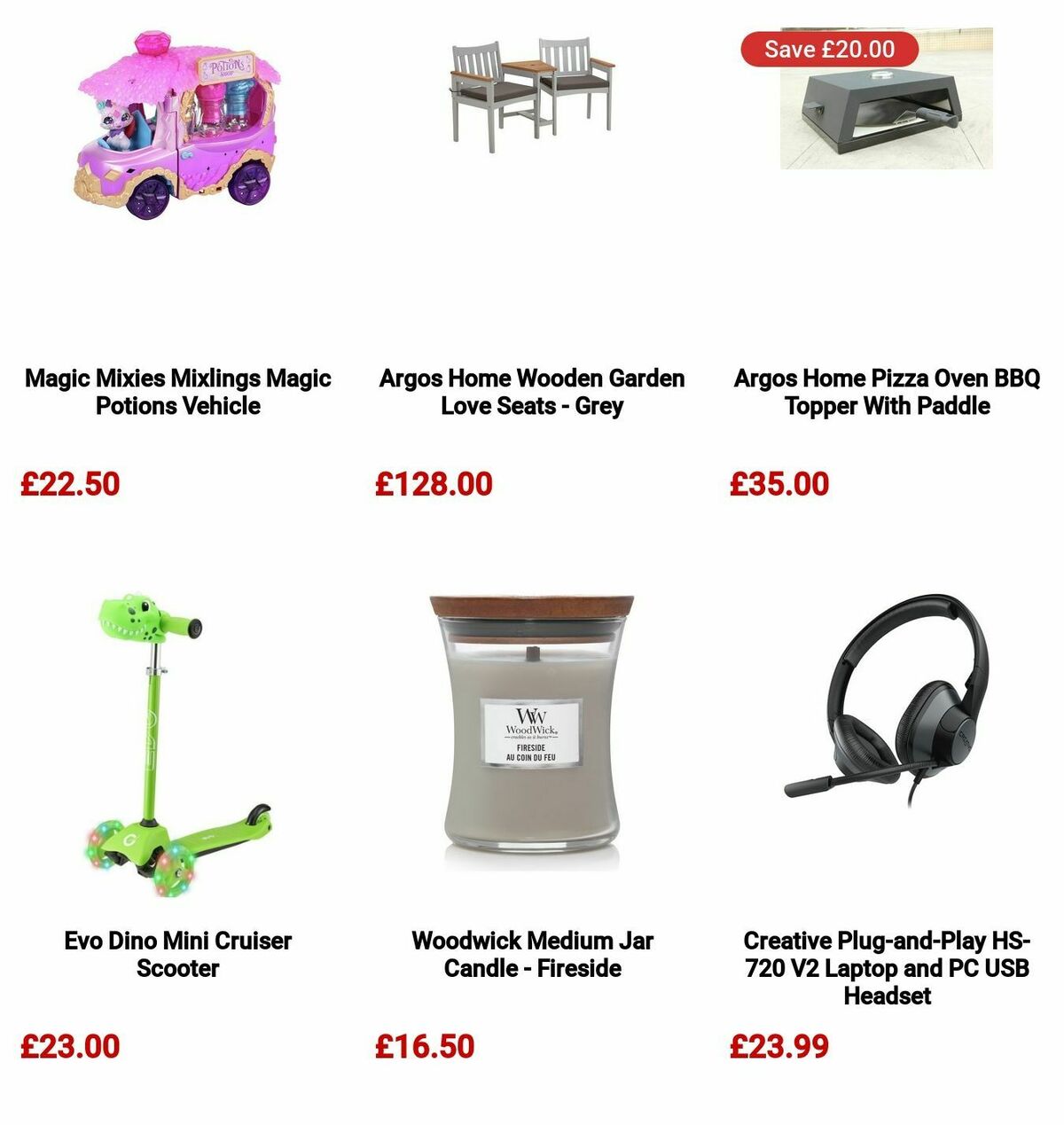 Argos Offers from 8 July