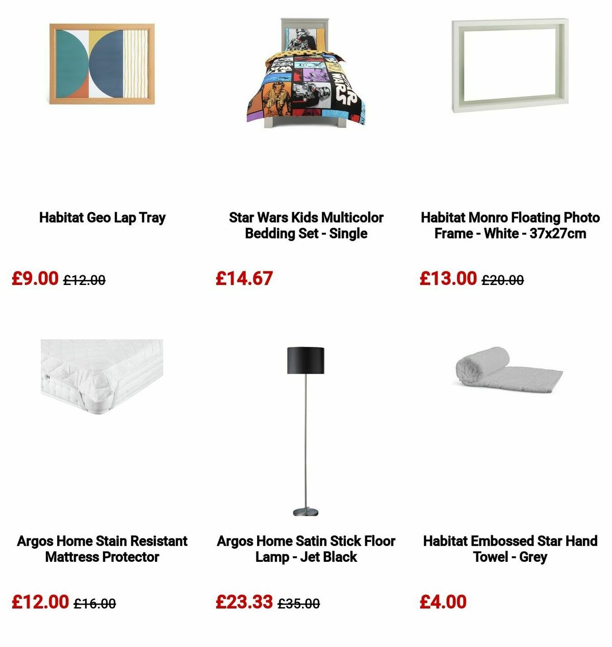 Argos Offers from 16 July