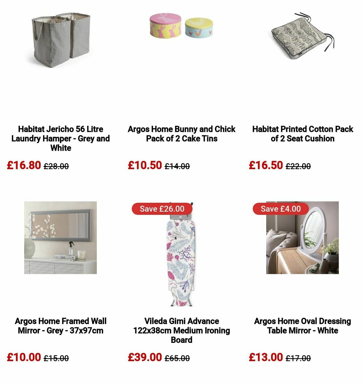 Argos Offers from 16 July