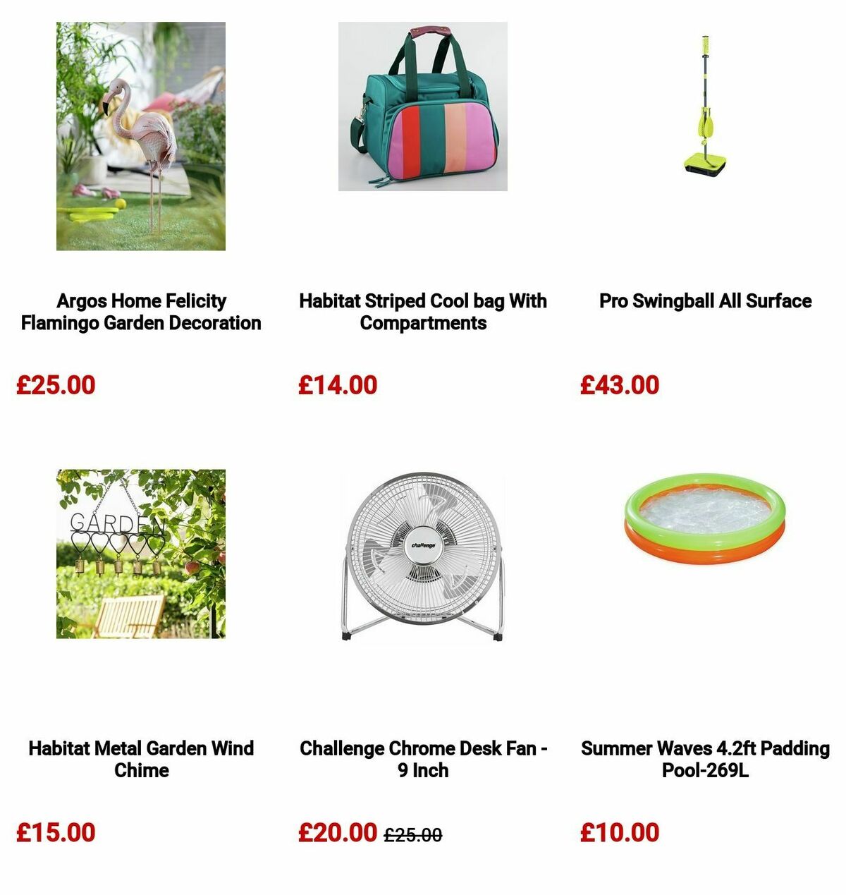 Argos Offers from 30 July