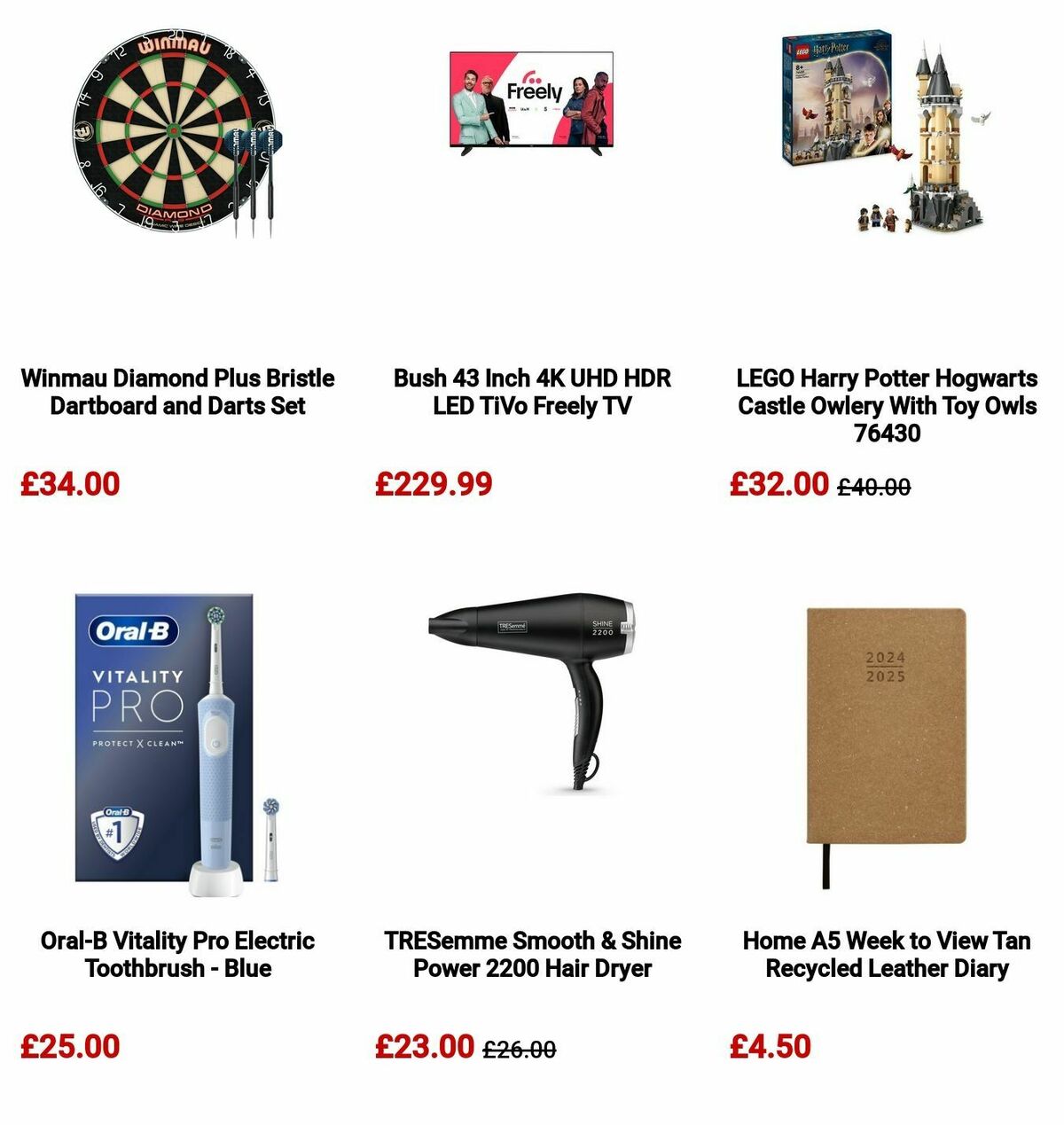 Argos Offers from 6 August