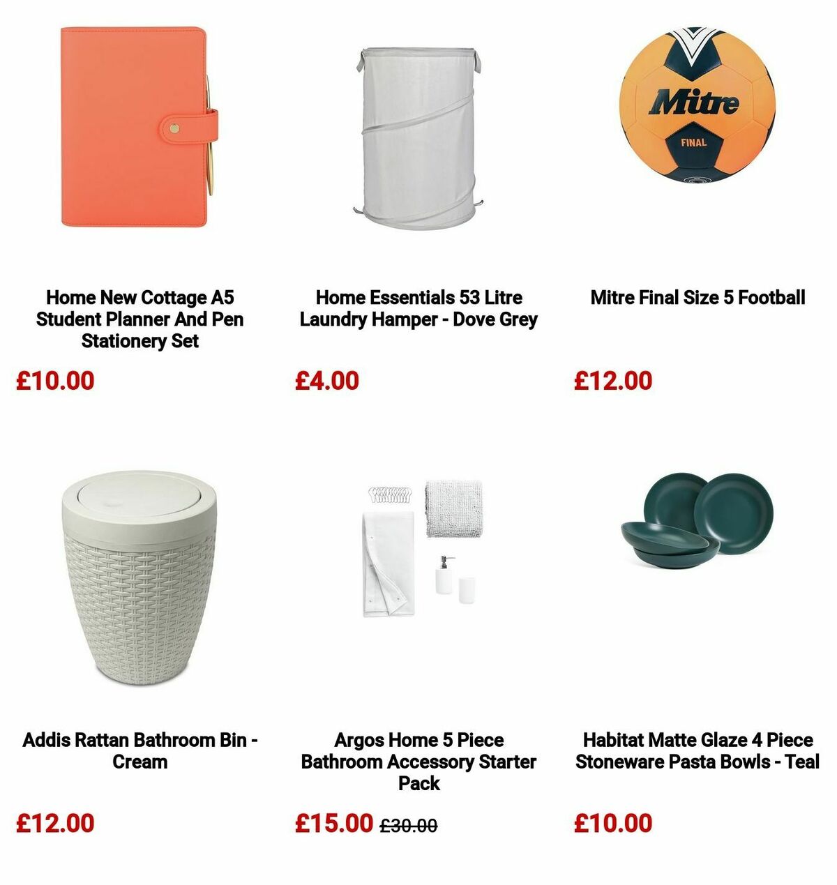 Argos Offers from 6 August