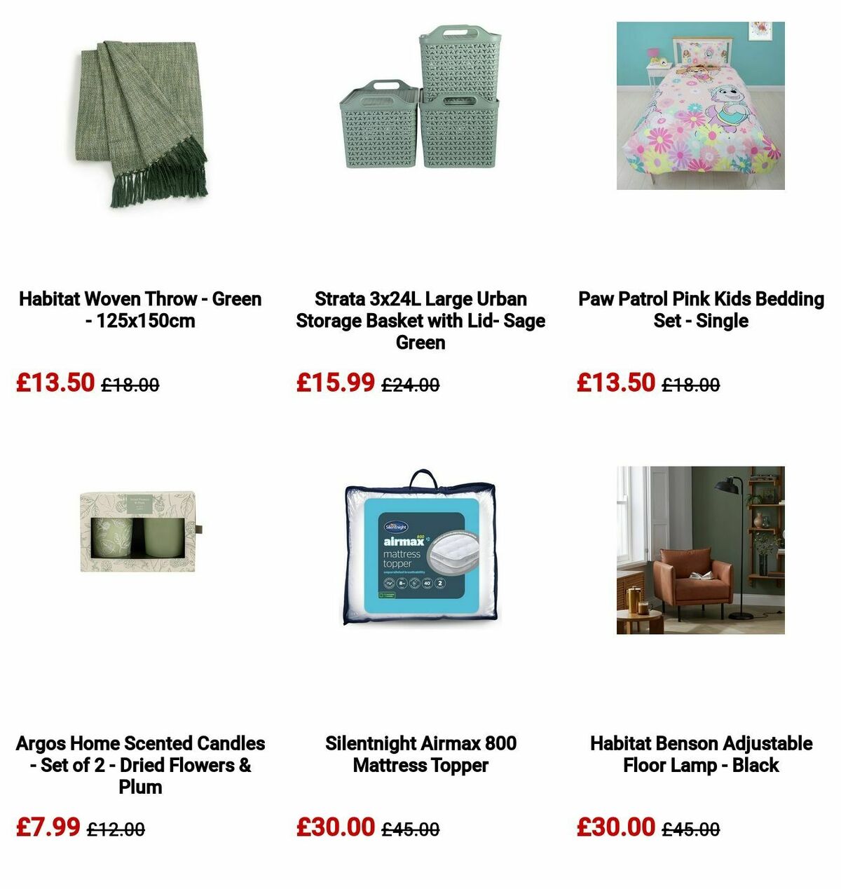 Argos Offers from 2 September