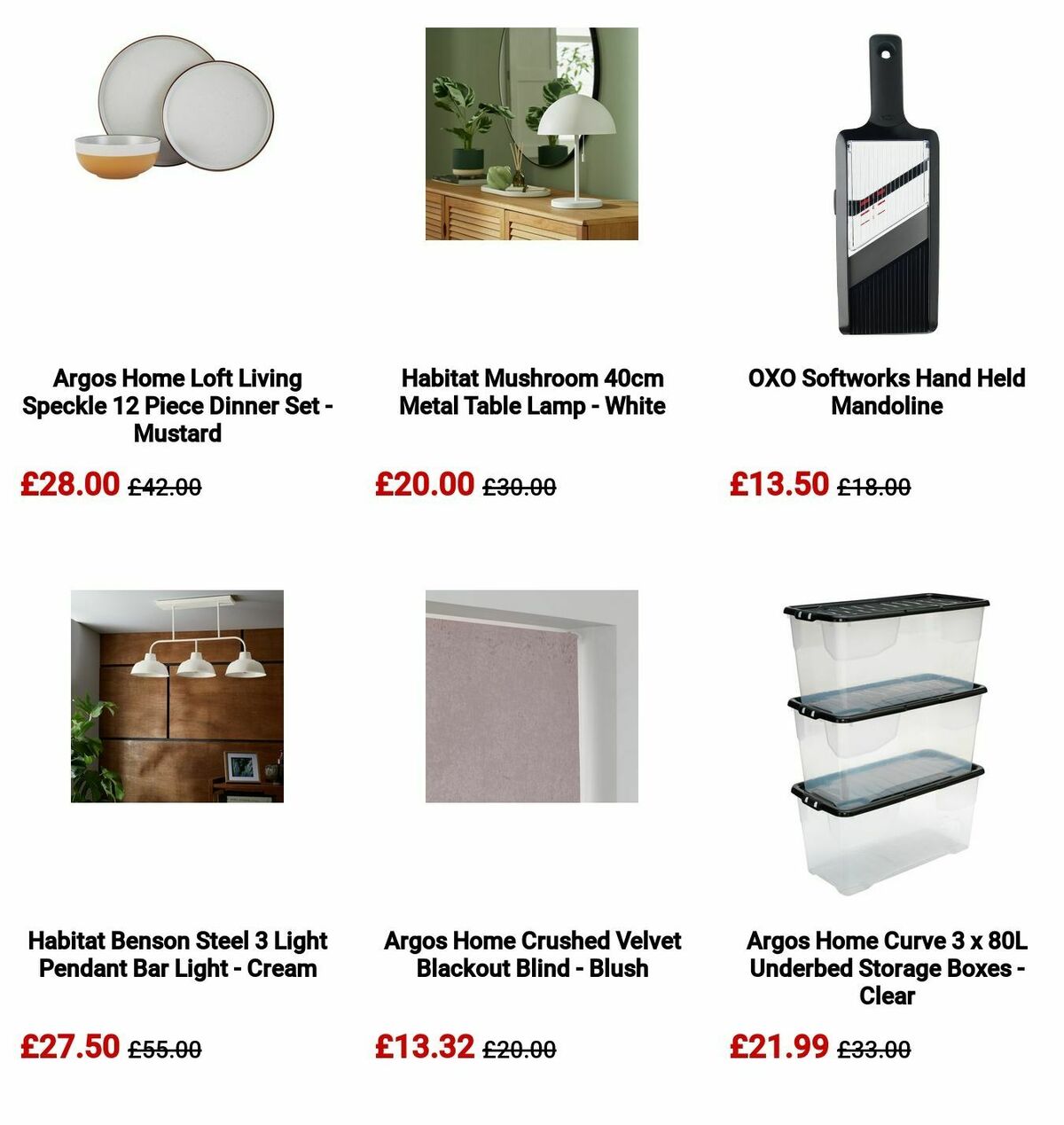 Argos Offers from 2 September