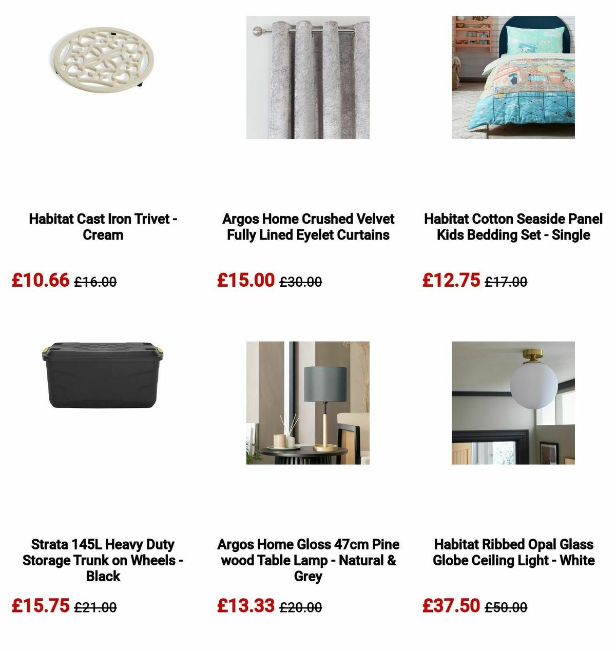 Argos Offers from 2 September