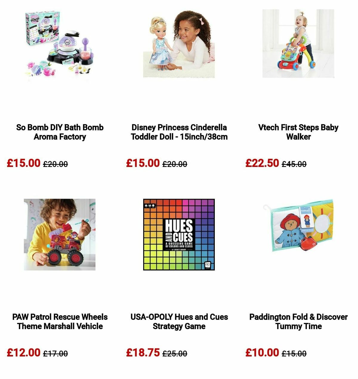 Argos Toy Sale Offers from 11 September