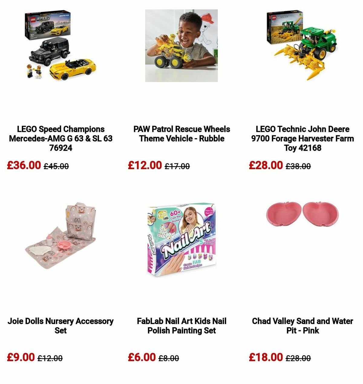 Argos Toy Sale Offers from 11 September