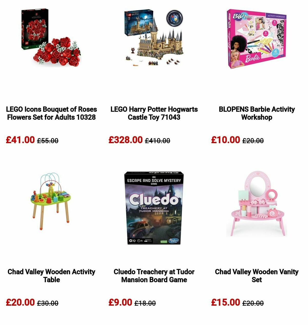 Argos Toy Sale Offers from 11 September