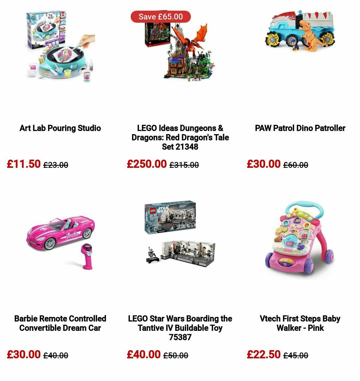 Argos Toy Sale Offers from 11 September