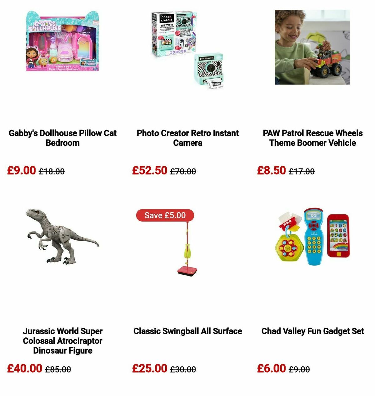 Argos Toy Sale Offers from 11 September