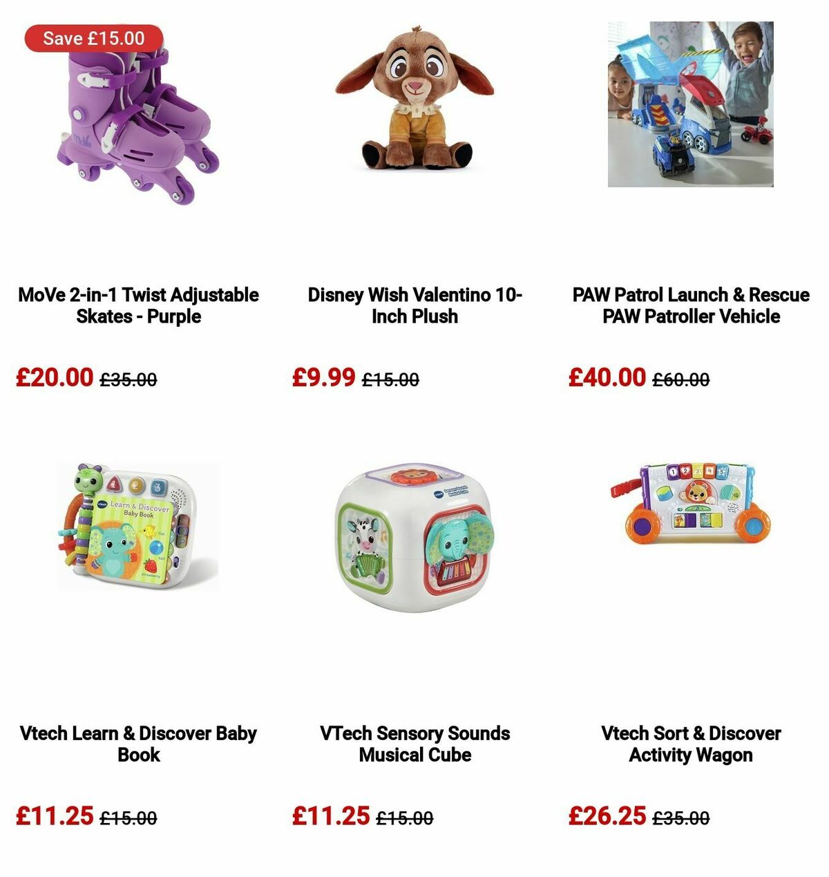 Argos Toy Sale Offers from 11 September