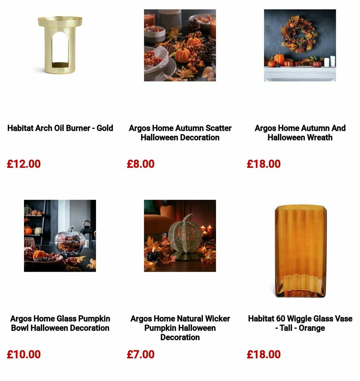 Argos Halloween Offers from 7 October