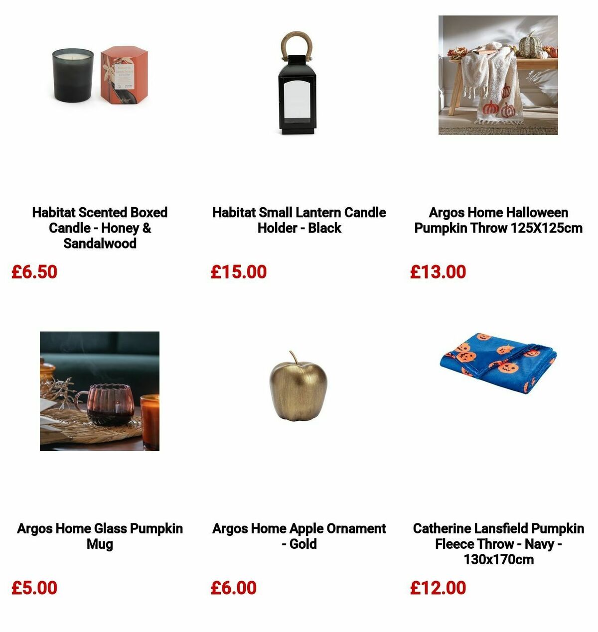 Argos Halloween Offers from 7 October