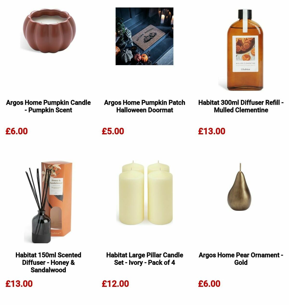 Argos Halloween Offers from 7 October