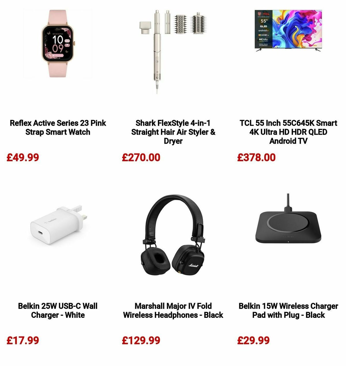 Argos Offers from 8 October