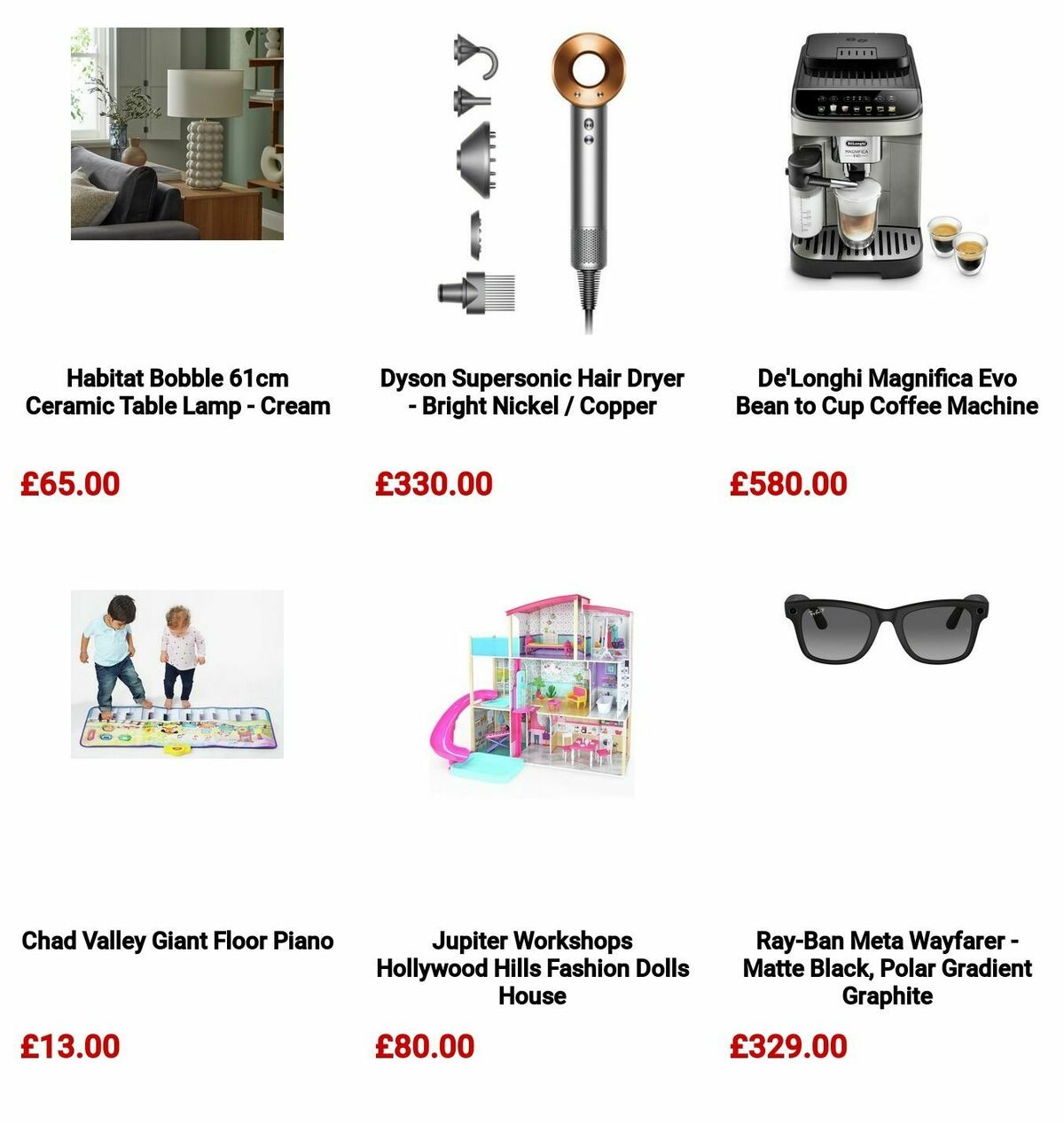 Argos Offers from 8 October