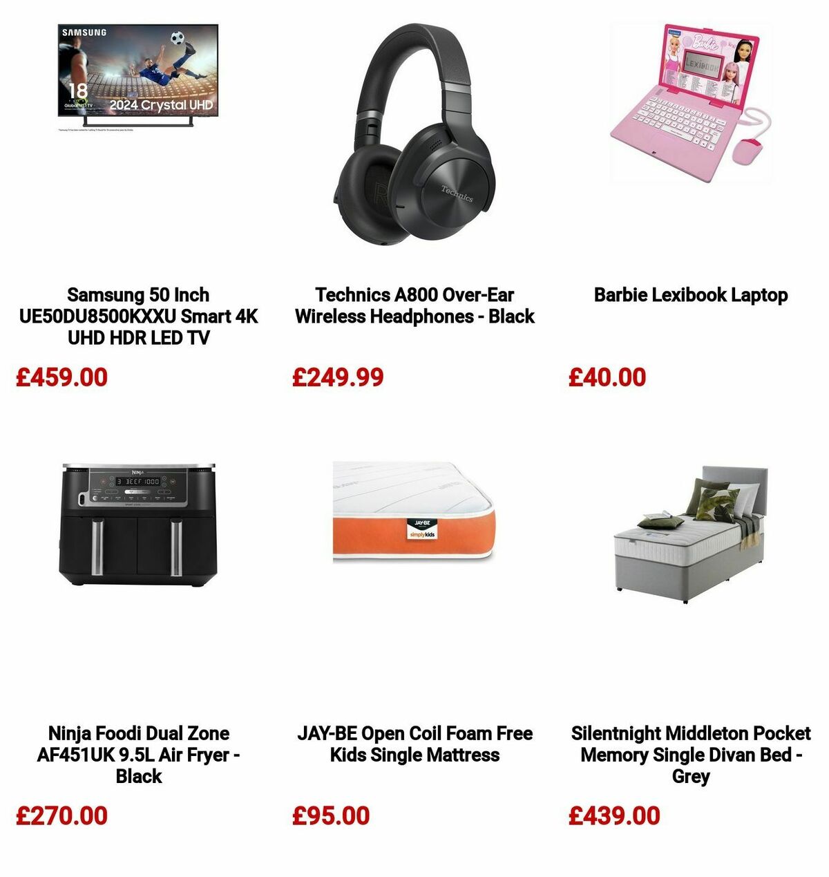 Argos Offers from 8 October