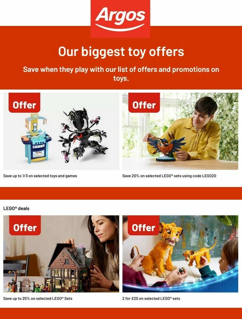 Argos Offers from 21 October