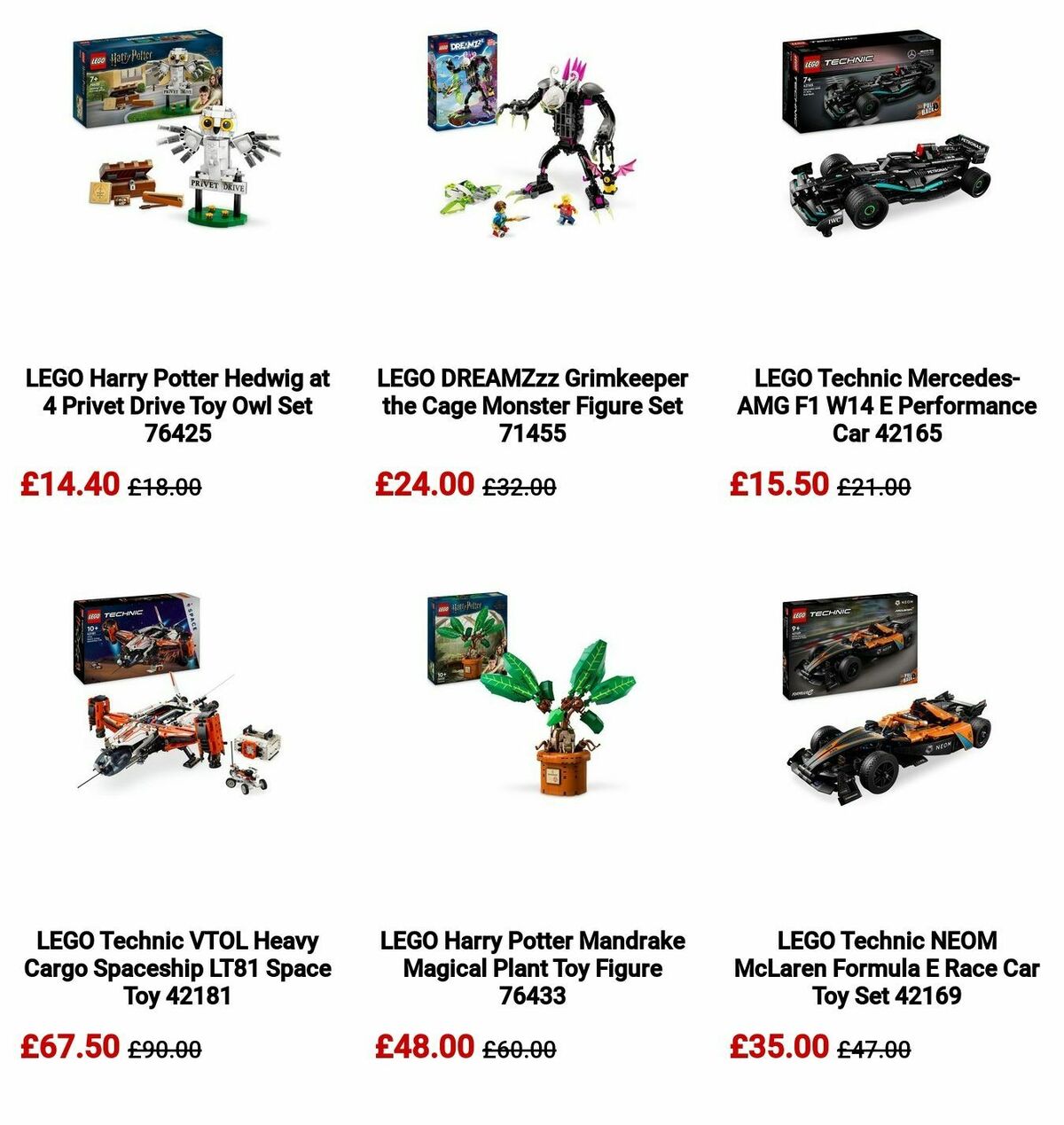 Argos Offers from 21 October