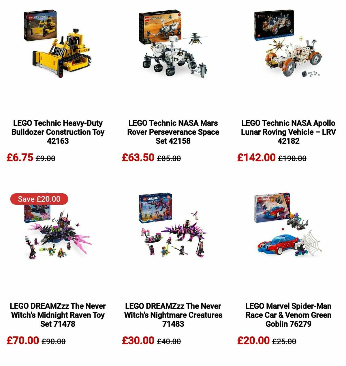 Argos Offers from 21 October