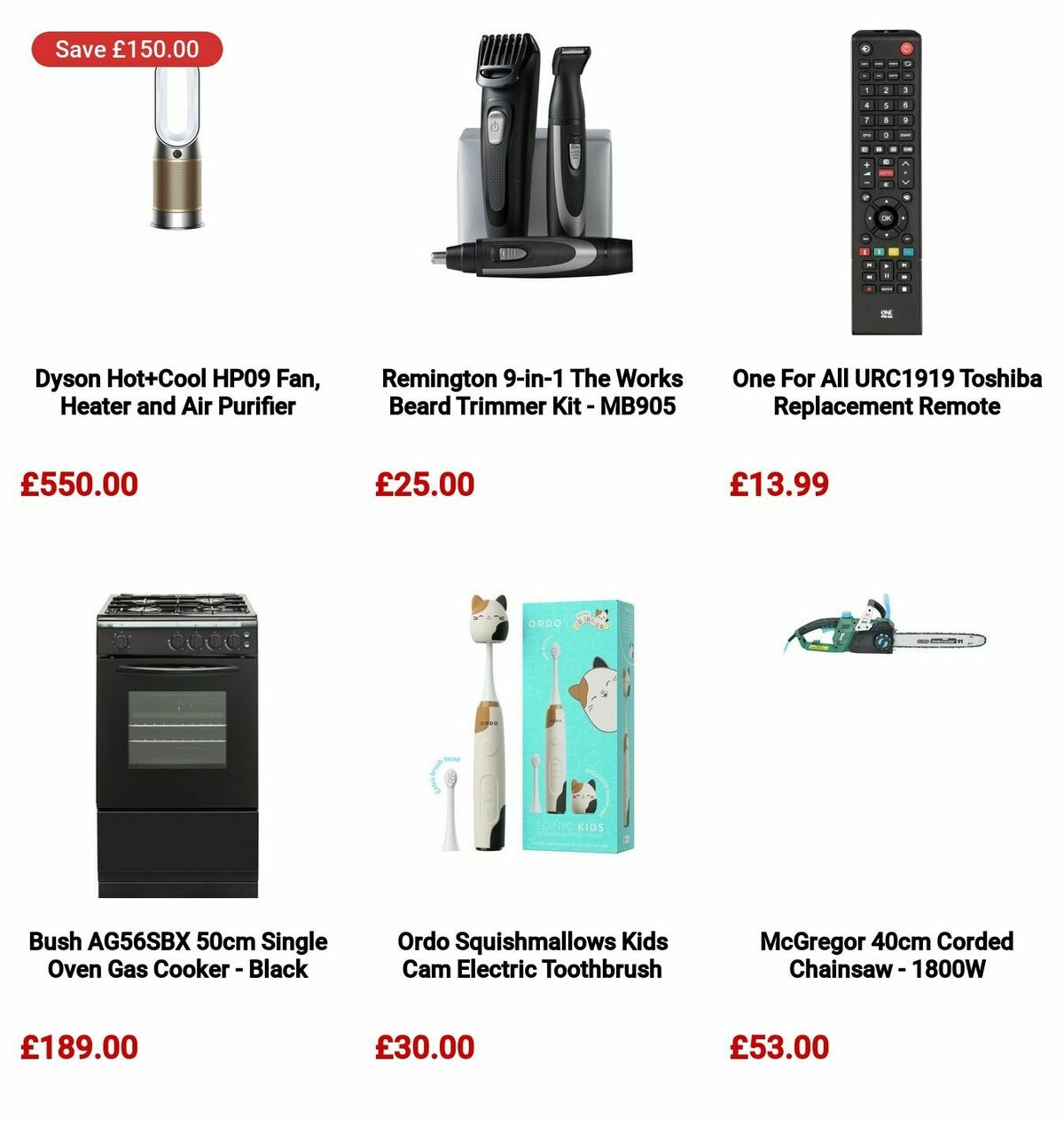 Argos Offers from 4 November