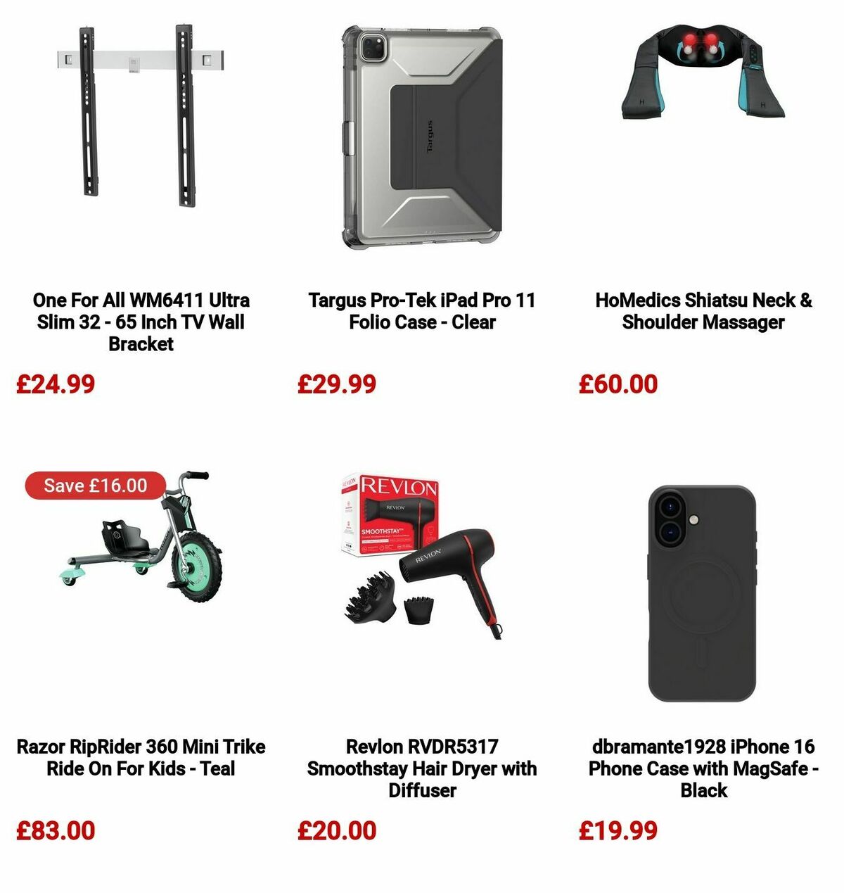 Argos Offers from 4 November