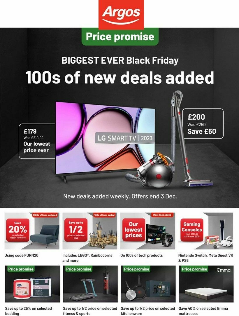 Argos Offers from 19 November