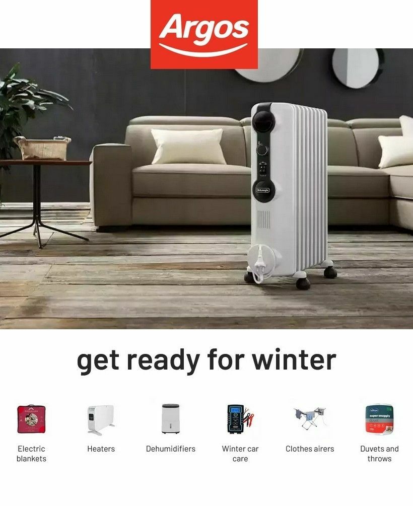 Argos Winter Essentials Offers from 16 December