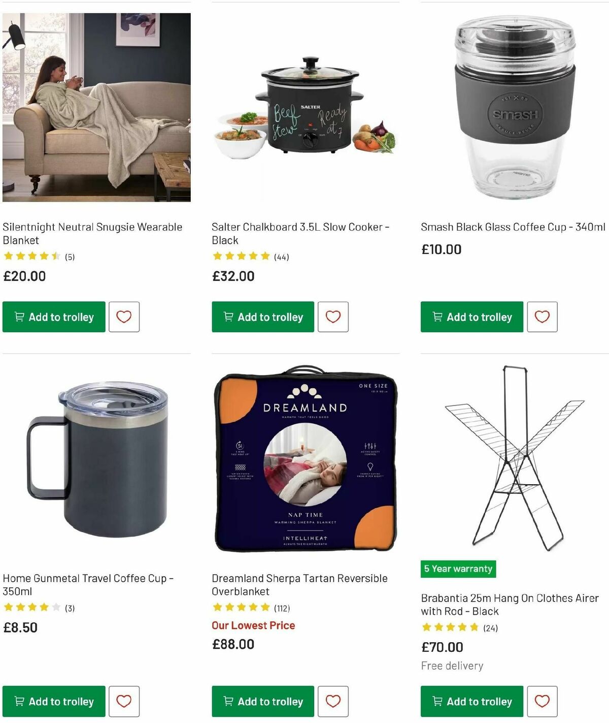 Argos Winter Essentials Offers from 16 December