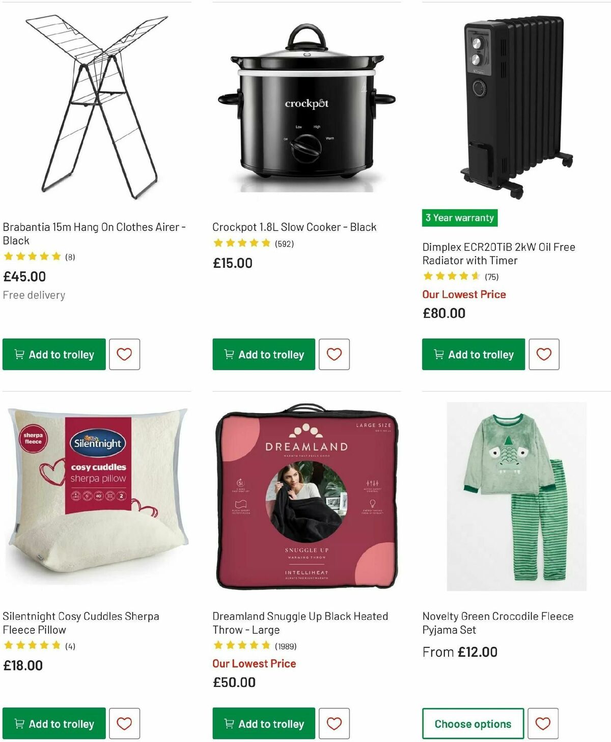 Argos Winter Essentials Offers from 16 December